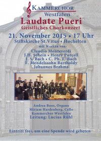 Konzert in Elten am 20. November 2015